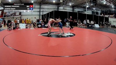 74 kg Champ. Round 2 - Dominic Frontino, Bears Regional Training Center vs Austin Craft, Eagle Training Center