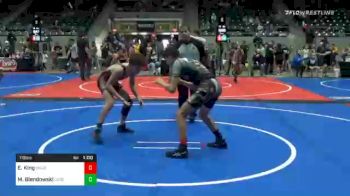 119 lbs Consolation - Esiah King, Mojo Grappling vs Michael Blendowski, Catoosa Youth Wrestling