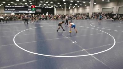 86 lbs Quarters - Macklen Marksbury, Michigan Premier WC vs Oz Bellamy, Fox Valley Wrestling Club