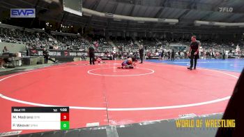 100 lbs Final - Madelyn Medrano, Springdale Elite Wrestling Club vs Piper Weaver, Open Mats