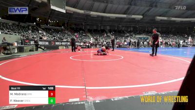 100 lbs Final - Madelyn Medrano, Springdale Elite Wrestling Club vs Piper Weaver, Open Mats