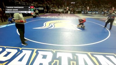 I-103 lbs Cons. Round 2 - Davron Turgunboev, James Madison vs Brody Ohern, Chenango Forks