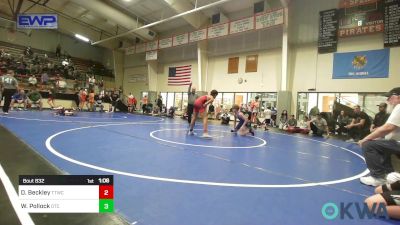 112 lbs Semifinal - Dawson Beckley, Team Tulsa Wrestling Club vs Westin Pollock, Owasso Takedown Club