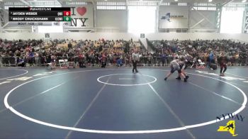 122 lbs Round 5 - Brody Cruickshank, Hilton Jr Cadets Wrestling Club vs Jayden Weber, Quaker Wrestling Club