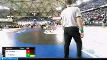 2A 113 lbs Semifinal - Michael Hatton, Aberdeen vs Mikey Johnston, Black Hills