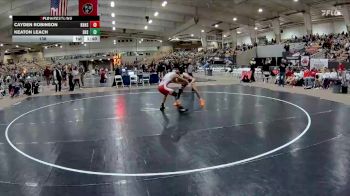 138 lbs Semis & 1st Wb (8 Team) - Keaton Leach, Summit High School vs Cayden Robinson, Knoxville Halls High School
