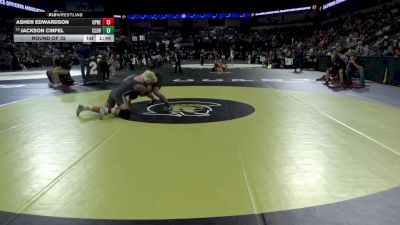 175 lbs Round Of 32 - Asher Edwardson, UPrep (NS) vs Jackson Cinfel, Clovis North (CS)