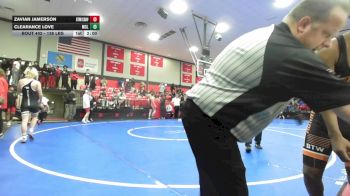 138 lbs Round Of 32 - Zavian Jamerson, Bookert T Washington vs Clearance Love, McLain