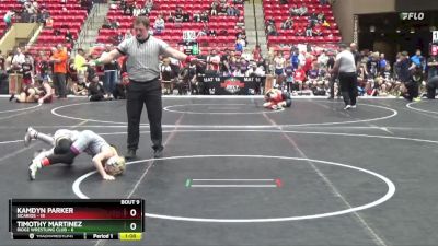 60 lbs Round 3 (6 Team) - Kamdyn Parker, Sicarios vs Timothy Martinez, Ridge Wrestling Club