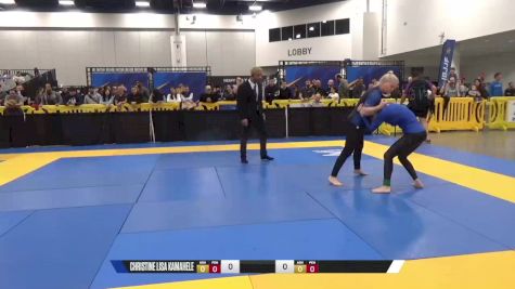 Angie Mae Roe vs Christine Lisa Kamahele 2024 World IBJJF Jiu-Jitsu No-Gi Championship