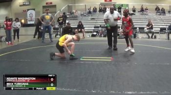 107 lbs Round 1 (6 Team) - Adante Washington, American Gladiators vs Beck Yurkunas, Michigan Matcats