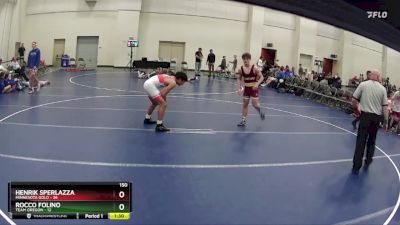 150 lbs Round 5 (6 Team) - Henrik Sperlazza, Minnesota Gold vs Rocco Folino, Team Oregon