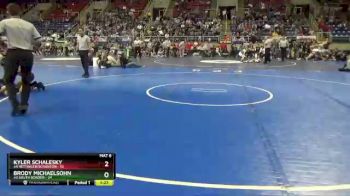 113 lbs Placement Matches - Brody Michaelsohn, #3 South Border vs Kyler Schalesky, #4 Hettinger/Scranton