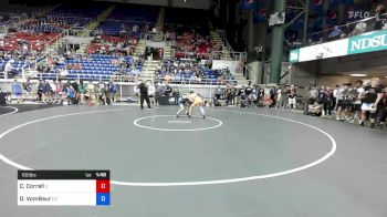 100 lbs Rnd Of 128 - Caden Correll, Illinois vs Drake VomBaur, Colorado