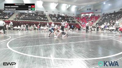 85 lbs Consi Of 4 - Caleb Andrews, Coweta Tiger Wrestling vs Tre Hausler, Raw Wrestling Club