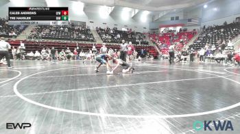85 lbs Consi Of 4 - Caleb Andrews, Coweta Tiger Wrestling vs Tre Hausler, Raw Wrestling Club