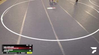 295 lbs Round 2 - Ian Asplund, Forest Lake Wrestling Club vs Jack Byker, Minnesota