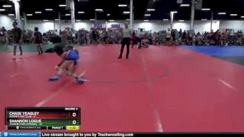 88 lbs Round 3 (8 Team) - Chase Yeagley, Moser`s Mat Club vs Shannon Logue, Journeyman Uprising