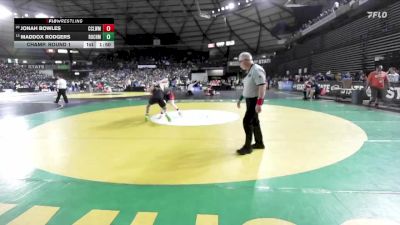 Boys 1A 157 lbs Champ. Round 1 - Maddox Rodgers, Rochester vs Jonah Bowles, Cascade (Leavenworth)