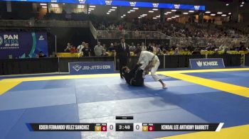 Kendal Lee Anthony Barrett vs Icker Fernando Velez Sanchez 2025 Pan Kids Jiu-Jitsu IBJJF Championship