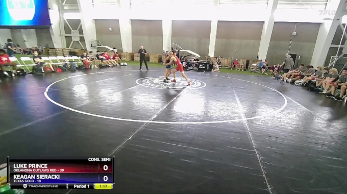 132 lbs 2nd Wrestleback (8 Team) - Luke Prince, Oklahoma Outlaws Red vs ...