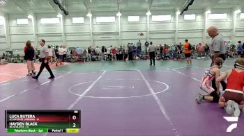 98 lbs Round 7 (8 Team) - Luca Butera, U2 Upstate Uprising vs Hayden Black, 84 Athletes
