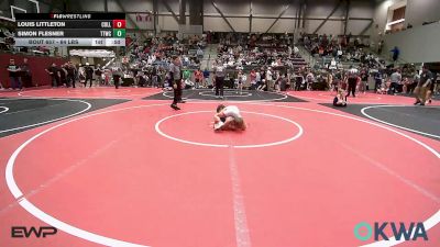 64 lbs 3rd Place - Louis Littleton, Collinsville Cardinal Youth Wrestling vs Simon Flesner, Team Tulsa Wrestling Club
