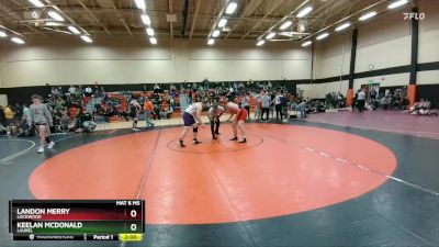 215 lbs Semifinal - Landon Merry, Lockwood vs Keelan McDonald, Laurel