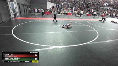 48 lbs Cons. Round 2 - Ezra Ott, JJ`s Club Wrestling vs Braxton Bauer, Mondovi-Eleva-Strum