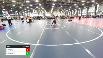 75 lbs Consi Of 16 #2 - Cayden Bagley, GA vs Seth Bullock, VA