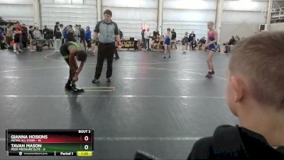 100 lbs Round 2 (4 Team) - Gianna Hoskins, Metro All Stars vs Tavan Mason, Peer Pressure Elite