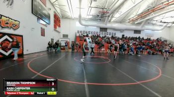 120A Round 1 - Branson Thompson, Shoshoni vs Kash Carpenter, Lander Valley