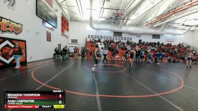 120A Round 1 - Branson Thompson, Shoshoni vs Kash Carpenter, Lander Valley