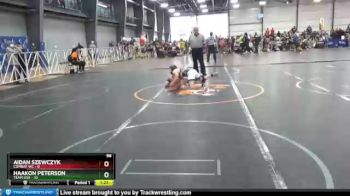 96 lbs Round 1 (6 Team) - Haakon Peterson, Team USA vs Aidan Szewczyk, Combat WC