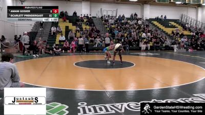 Girls-132 lbs Semifinal - Amani Gosier, Brower`s Brawlers vs Scarlett Prendergast, Kovach`s Conquerers