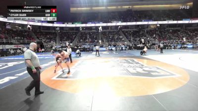 II-145 lbs Quarterfinal - Patrick Grimsey, Lowville vs Cyler Baer, Gouverneur