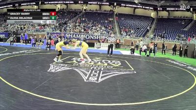 Girls-115 lbs Quarterfinal - Gracey Barry, Grand Haven Hs Girls vs Olivia Delacruz, Eastern Hs Girls
