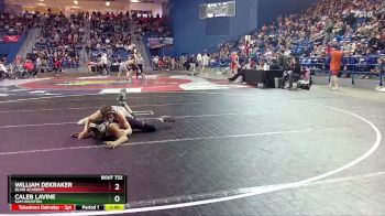 138 lbs Champ. Round 2 - Caleb Lavine, Sam Houston vs William Dekraker, Blair Academy