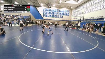 82 lbs Cons. Round 1 - Nile Brown, Westlake vs Jude Martinez, Ravage