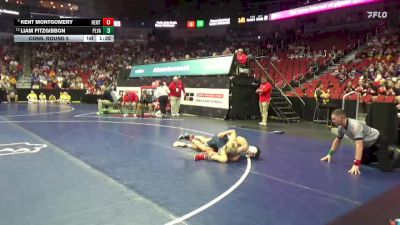 3A-120 lbs Cons. Round 5 - Liam Fitzgibbon, Pleasant Valley vs Kent Montgomery, Newton