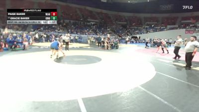 4A/3A/2A/1A Girls 190 Quarterfinal - Gracie Baker, Crane Girls vs Paige Baker, Willamina Girls