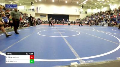 Semifinal - Luke Thomas, Mcalester Youth Wrestling vs Bane Rolan, Mcalester Youth Wrestling