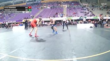 133 lbs Semis & 3rd Wb (16 Team) - Kyle Sieminski, Southern Oregon vs Vincent Citrano, Oklahoma City