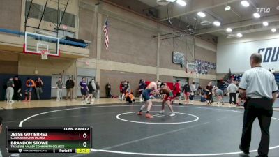 157 lbs Cons. Round 2 - Brandon Stowe, Treasure Valley Community College vs Jesse Gutierrez, Clackamas Unattached