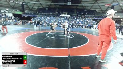 106 lbs Quarters - Mason Rios, Lake Stevens Wrestling Club vs Alexander Polk, UP Outlaw WC