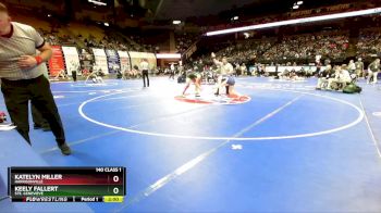 140 Class 1 lbs Champ. Round 1 - Keely Fallert, Ste. Genevieve vs Katelyn Miller, Harrisonville