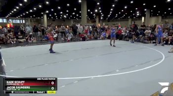 95 lbs Placement (16 Team) - Jacob Saunders, Fight Club vs Kade Schuft, Cleveland WC
