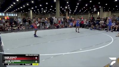 95 lbs Placement (16 Team) - Jacob Saunders, Fight Club vs Kade Schuft, Cleveland WC