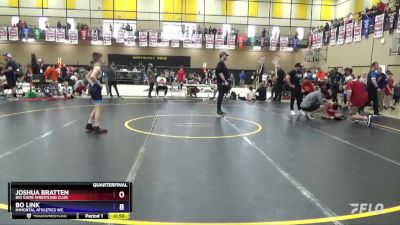 92 lbs Quarterfinal - Joshua Bratten, Big Game Wrestling Club vs Bo Link, Immortal Athletics WC