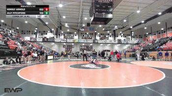 117 lbs Consi Of 16 #2 - Kensly Arnold, Oologah vs Ally Pitchford, Tecumseh HS Girls